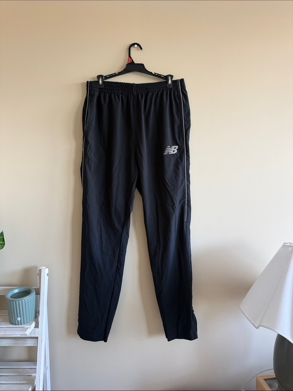 New Balance Men’s Black Joggers with Reflective Logo